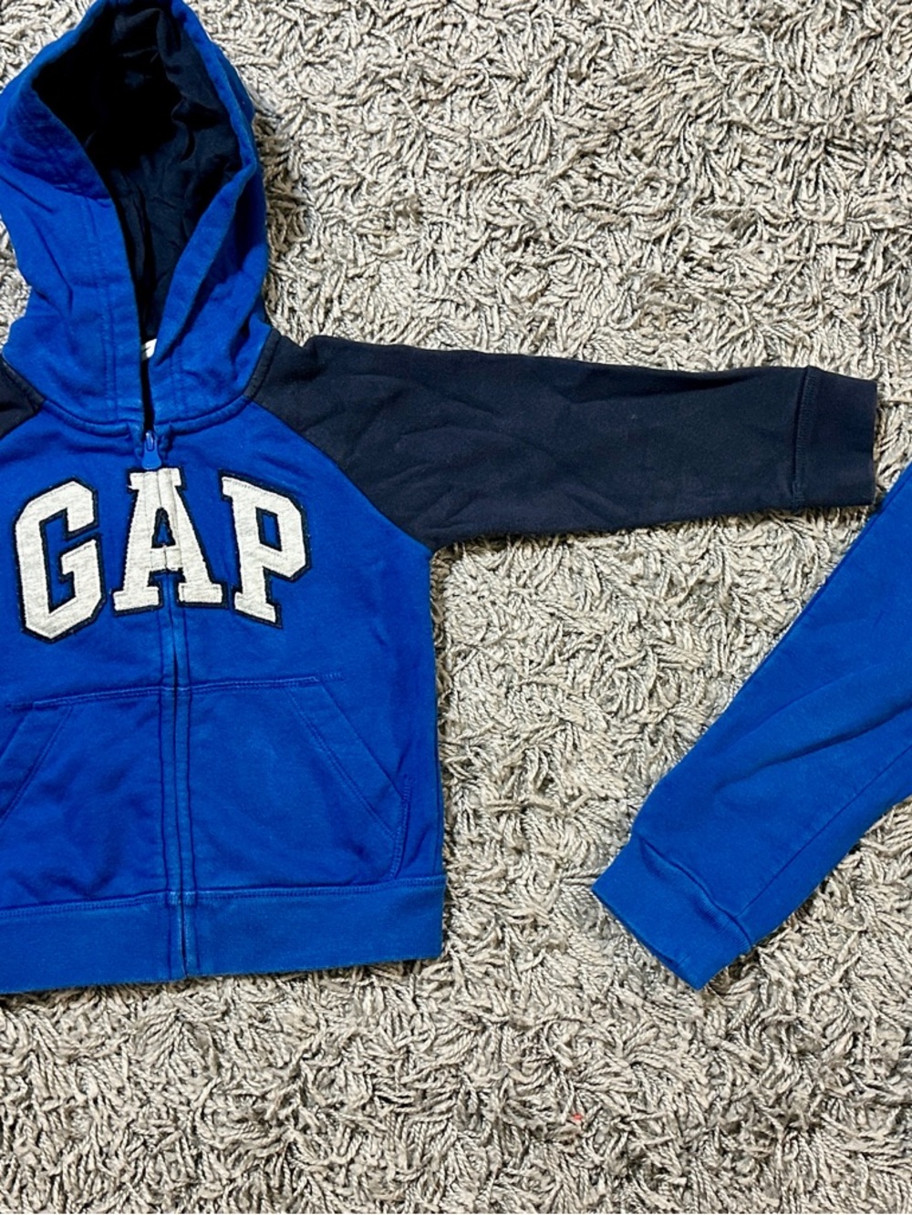 GAP Royal Blue Hoodie with Navy Sleeves